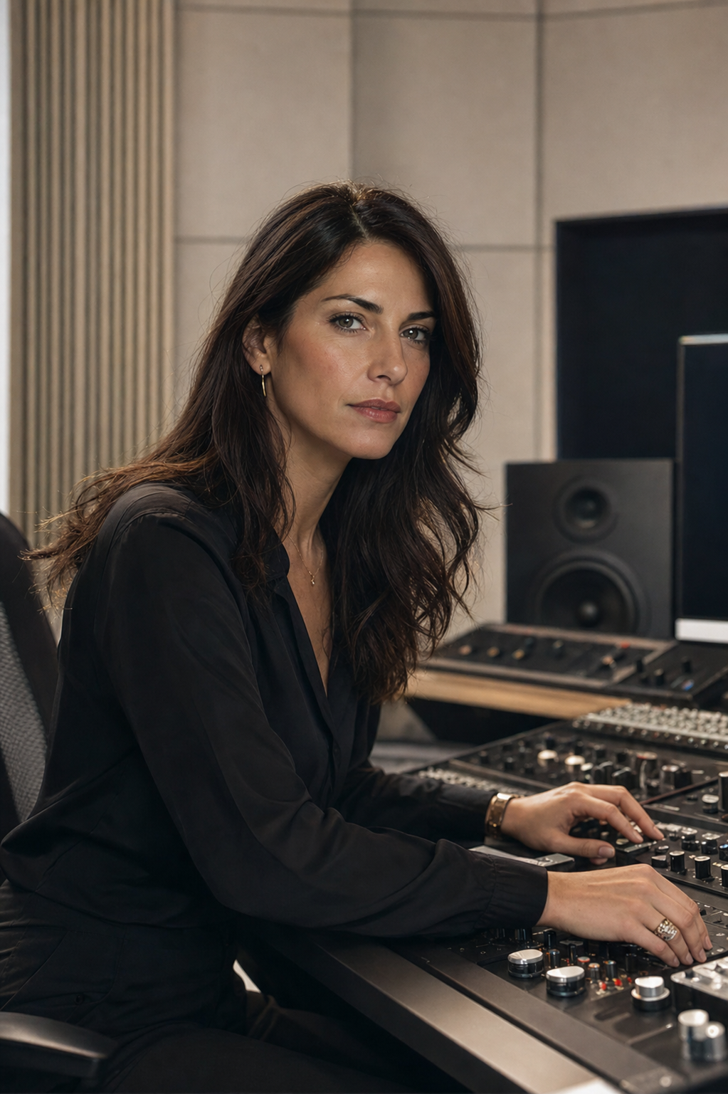 Greta Donati, fondatrice di Risonanza, in studio